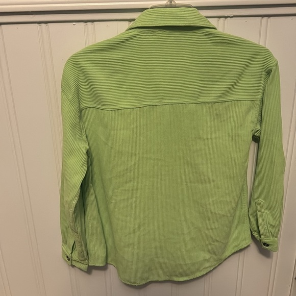 Neon Green Shacket by Velvet Heart - Size XS - Picture 3 of 4